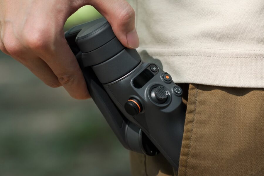 Man Holding The Dji Gimbal Six